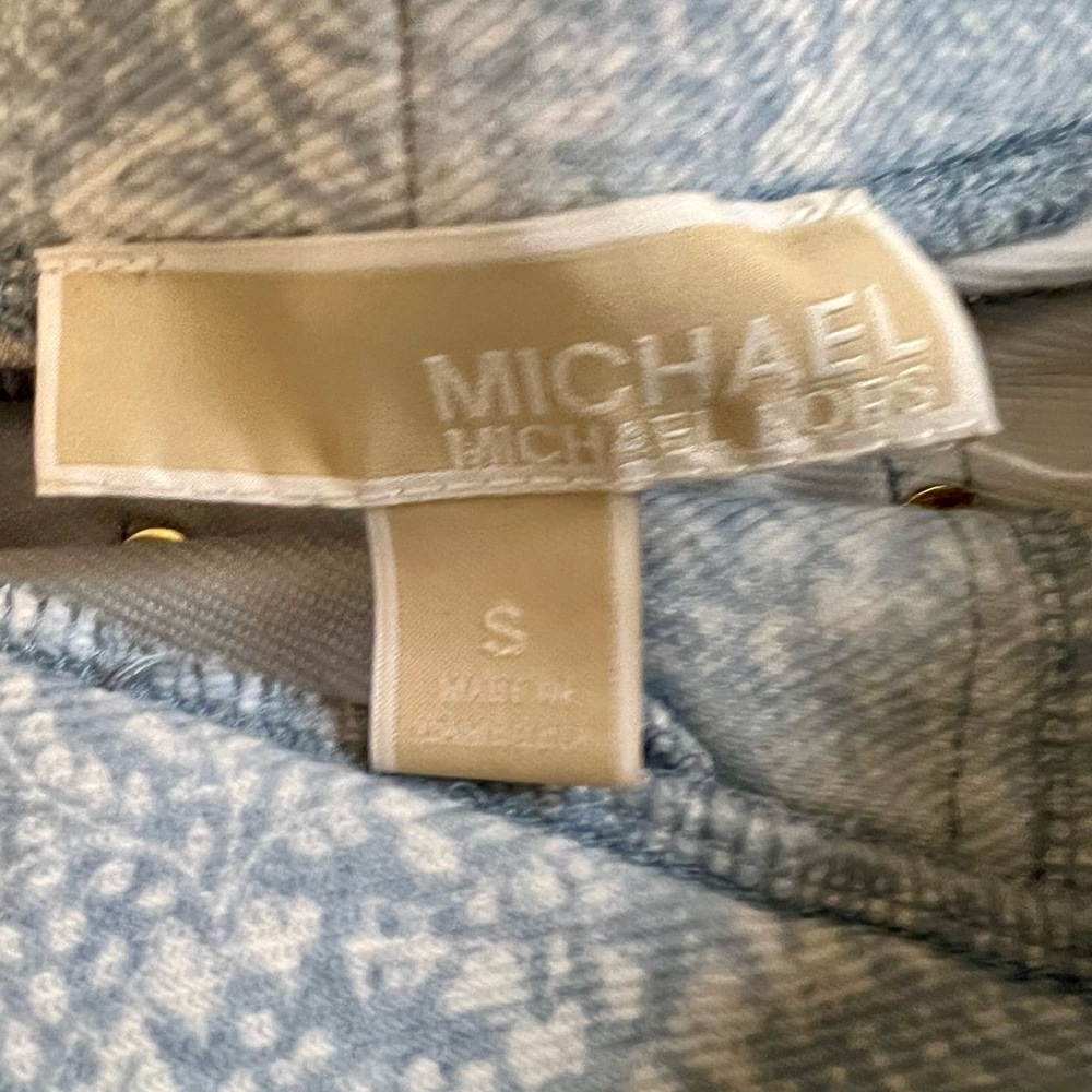 MICHAEL Michael Kors Light Blue Patterned Jeans N… - image 2